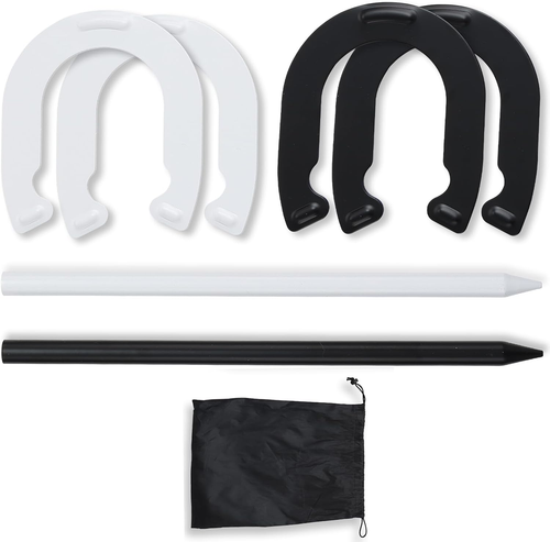 Steel Horseshoes Game Set for Kids, Teens, Family - Outdoor Fun for Yard, Beach - Picture 10 of 12