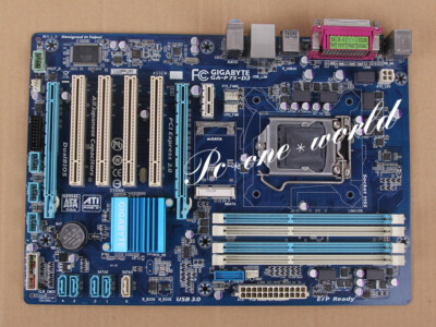 Gigabyte GA-P75-D3 motherboard Socket 1155 DDR3   B75 100% working #F4