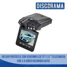 HD Dvr Portatile con Schermo Lcd TFT 2.5" Telecamera USB 2.0 Video Recorder Auto - Miniatura 1