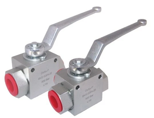 Hydraulic 2 or 3 Way T or L Ported Ball Valve 3/4" BSP, Working Pressure 500 Bar - Image 1 of 1