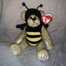TY Beanie Baby "Beezee" Bee the Bear Attic Treasure Collection Bumblebee 8"