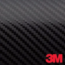 3M 2080 Black Carbon Fiber Vinyl Car Wrap Film 12"x60"