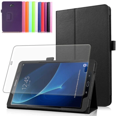 Schutzhülle +9H Härtglas für Samsung Galaxy Tab A 10.1 2016 A6 Smart Cover -2 - Bild 1 von 4