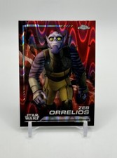 2024 Topps Chrome Star Wars - Zeb Orrelios Red RayWave Refractor 126