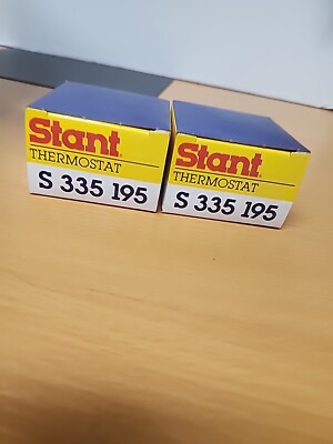(2) Stant S 335 195 Engine Coolant Thermostat