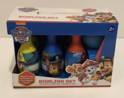 NEW Nickelodeon Paw Patrol Mini Bowling Set Includes 6 Pins & 1 Ball Ages 2+ | eBay
