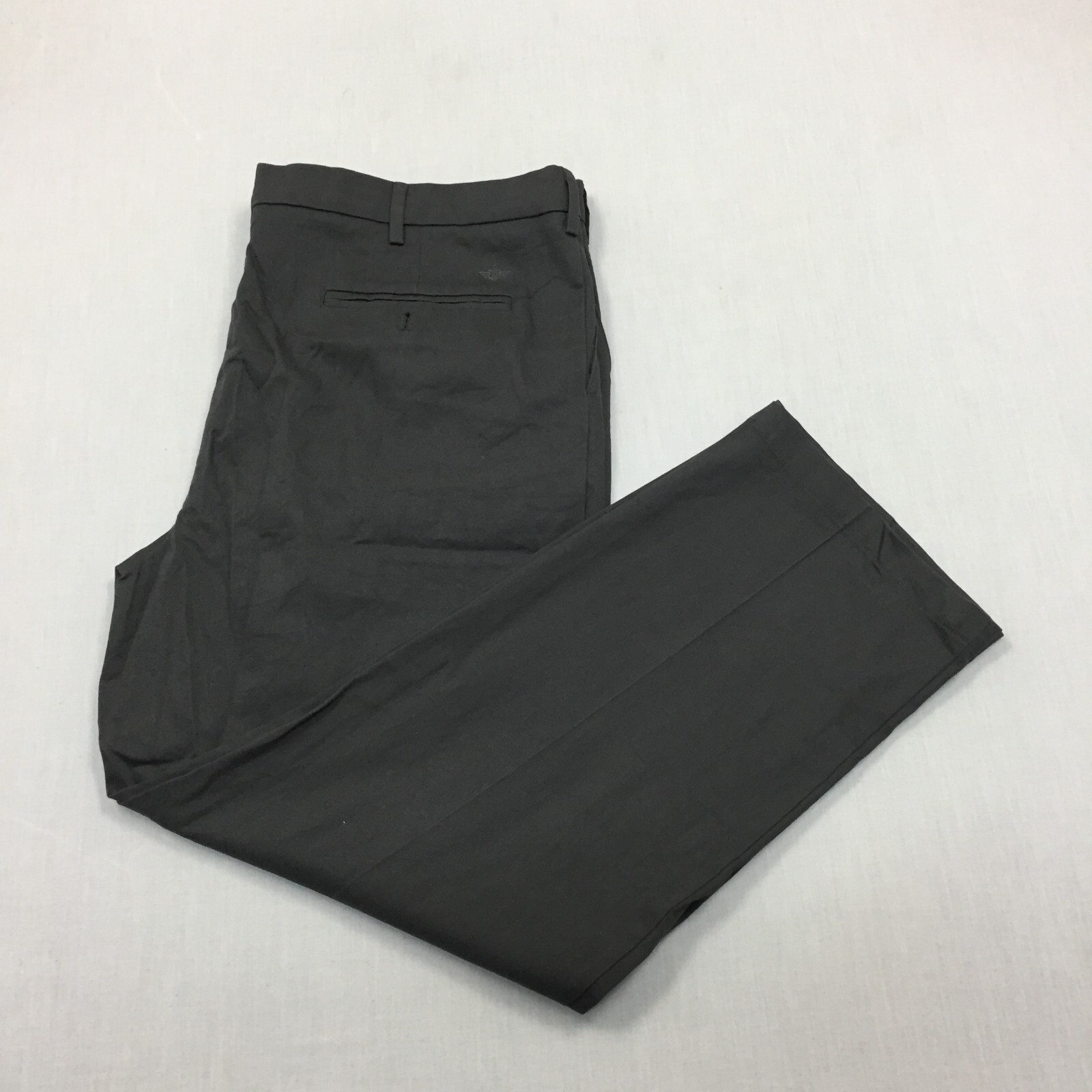 Dockers Chino Trousers Cotton Pants Straight Fit Mens Size 42W 30L Grey