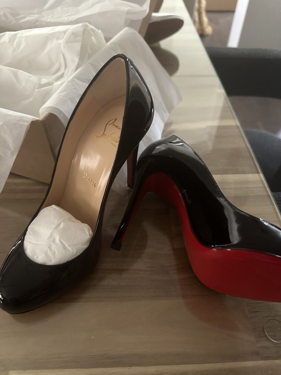 Black Christian Louboutin Round Toe Pump , US7/EUR37 BRAND NEW