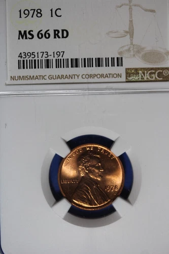 1978 NGC 1C MS66RD LINCOLN MEMORIAL CENT #B50239