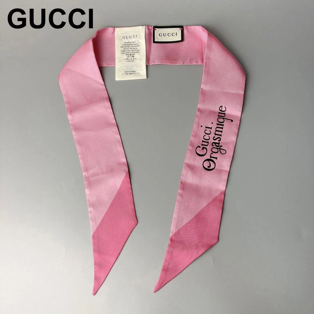 GUCCI Gucci foulard rose mode femme authentique du Japon