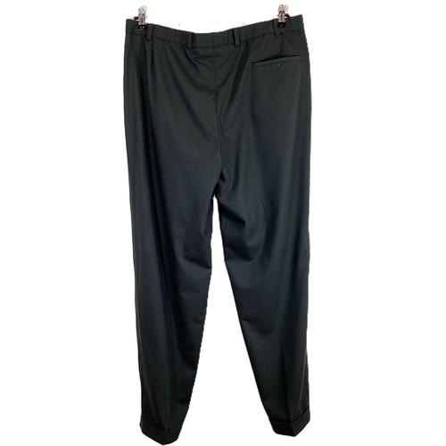 Pierre Cardin Green Pure Wool Trousers W38 L33.5 - Picture 3 of 4