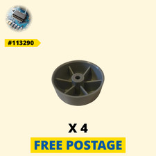 4 x 113290 IKEA Grey Glass Cabinet Feet for DETOLF, SLAKT Slovakia 