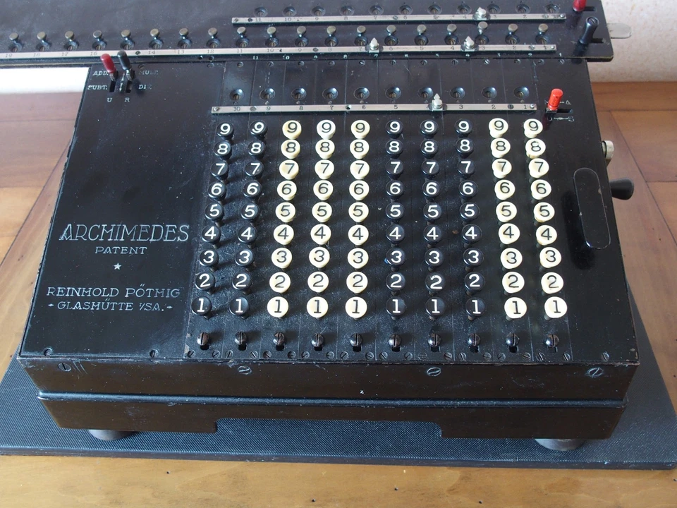 Machine à calculer Archimedes model D circa 1915 - Rechensmachine - Photo 2/4