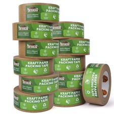 Eco-Friendly Kraft Paper Tape, Biodegradable Heavy Duty Packing Tape 2Inch x ...