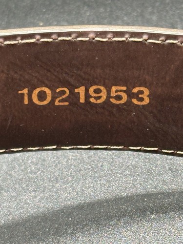 Cintura Allen Edmonds stile 102153 larga colore base noce scuro taglia 46 - Foto 4 di 5