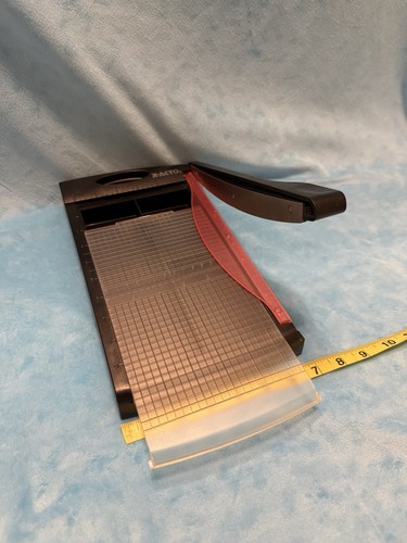 💫 X-Acto Paper Cutter 9”x 6” Desktop Trimmer Plastic Storage Drawer Blade Guard