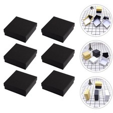 6 Pcs Jewelry Boxes with Sponge Pad Display Container Portable Case