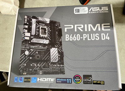 ASUS PRIME B660-PLUS D4 Gaming Mainboard Sockel Intel B660 LGA 1700 ATX