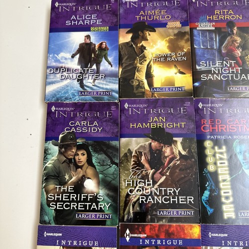 LOT OF 24 HARLEQUIN INTRIGUE NOVELS (LARGER PRINT) Mixed Authors - Picture 14 of 19