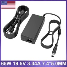 New for Dell 65W 19.5V 3.34A AC adapter laptop charger 7.4mm tip Power Cord