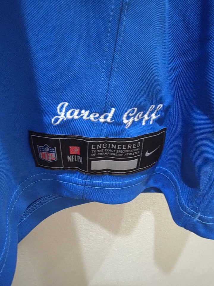 Jared Goff Detroit Lions Nike Vapor FUSE Limited #16 Custom Jersey Size LARGE - Image 4 of 4