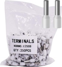 AWG14 Wire Ferrules Terminals 250pcs Insulated Cord Pin Ens Electrical