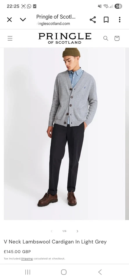 PRINGLE OF SCOTLAND Lambswool cardigan sz SMALL BNWT THIS SEASON £145 - Image 4 of 4