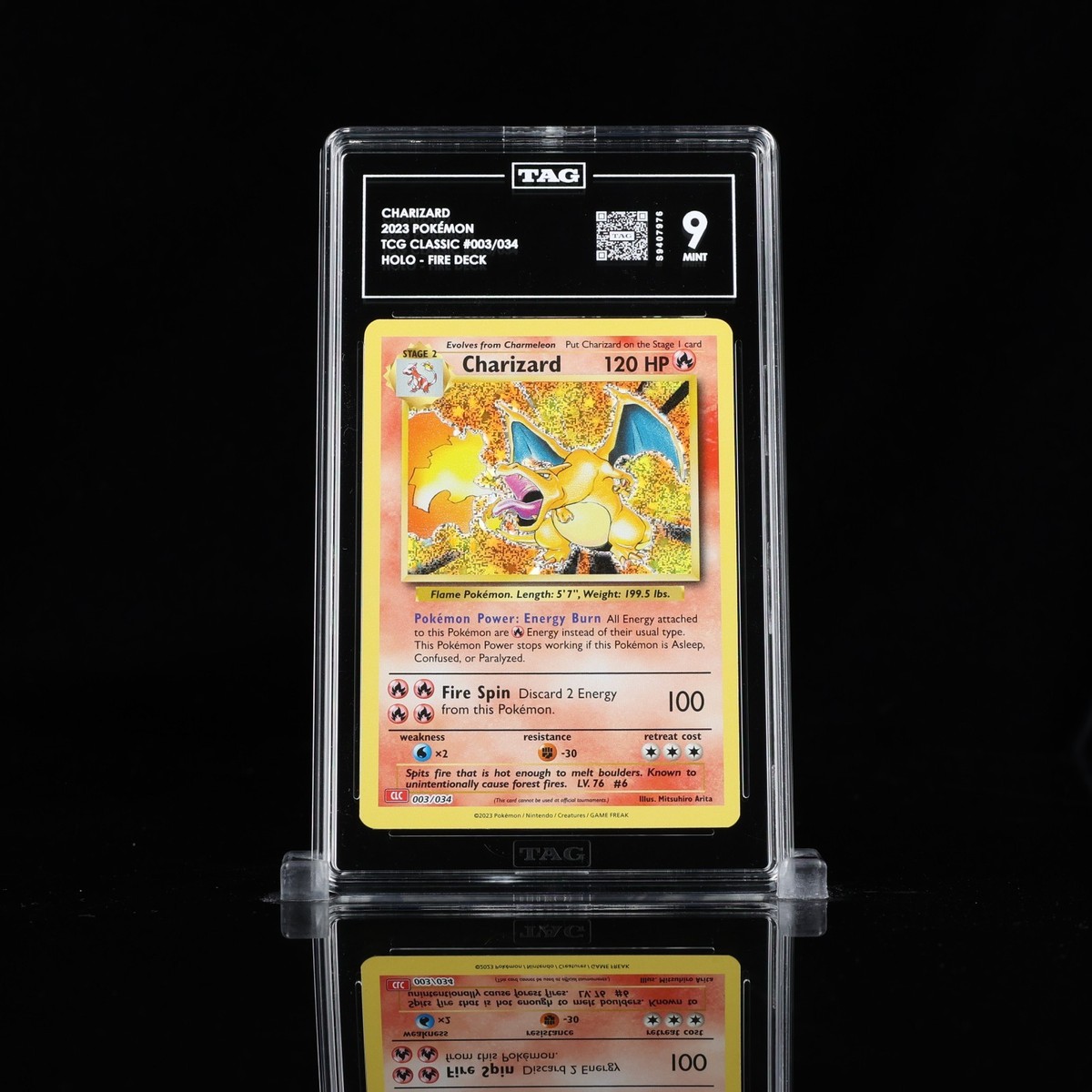 2023 POKEMON CLASSIC COLLECTION FIRE DECK #003/034 CHARIZARD HOLO