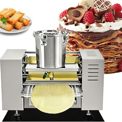 8''Commercial Automatic Mille Crepe Cake Making Machine Thousand Layer Cake Skin