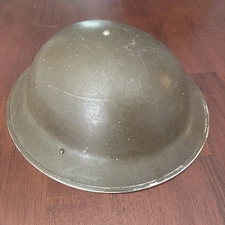 WWII Canadian Brodie Combat Helmet 1942 With Liner