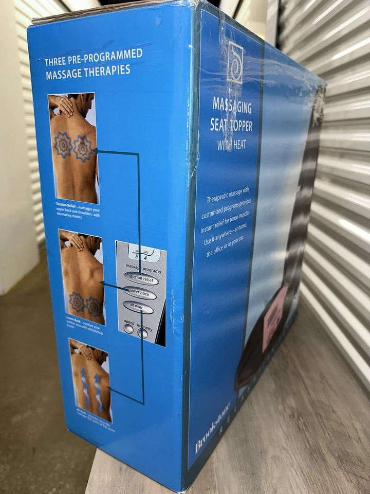 Cojín masajeador de espalda Brookstone + calor | masaje Shiatsu | iNeed More Lumbar Foto 3 de 4