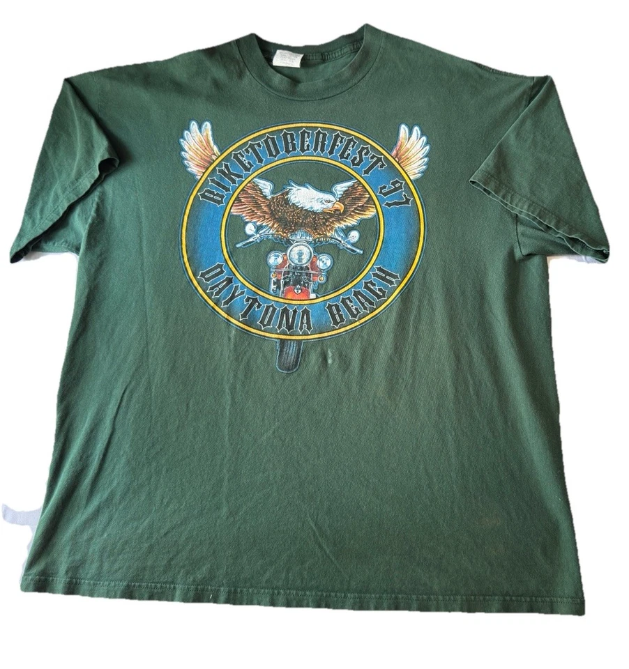 Camiseta De Colección 1997 Biketoberfest Daytona Beach XL Biker Eagle Hecha en EE. UU. Foto 2 de 4