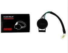 Signal Flasher, 3 Pins Round Turn Signal Flasher Relay Blinker for Chinese Bi...