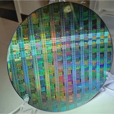 Silicon Wafer & Tech IC Gift - CPU Chip, Semiconductor Lithography Art for art