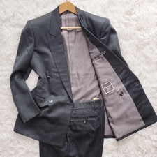 [Guter Zustand] Christian Dior Anzug Setup Double Grau Glänzend M