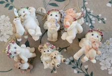 Dreamsicles Cherub Angel Christmas Holiday Ornaments Animal Lot