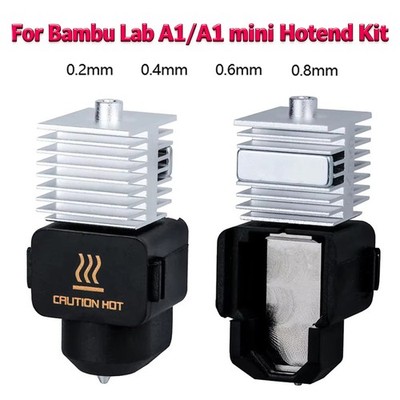 0,2mm 0,4mm 0,6mm 0,8mm Hotend-Druckkopf-Kit für Bambu Lab A1/A1 Mini Extruder