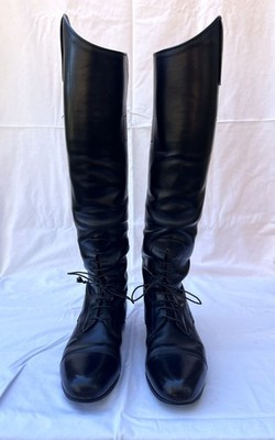 STUNNING custom Vogel black field boots, tall/slim, size 8.5-9, MSRP was $1500