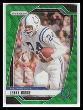 2024 Panini Prizm Prizms Green Wave #296 Lenny Moore