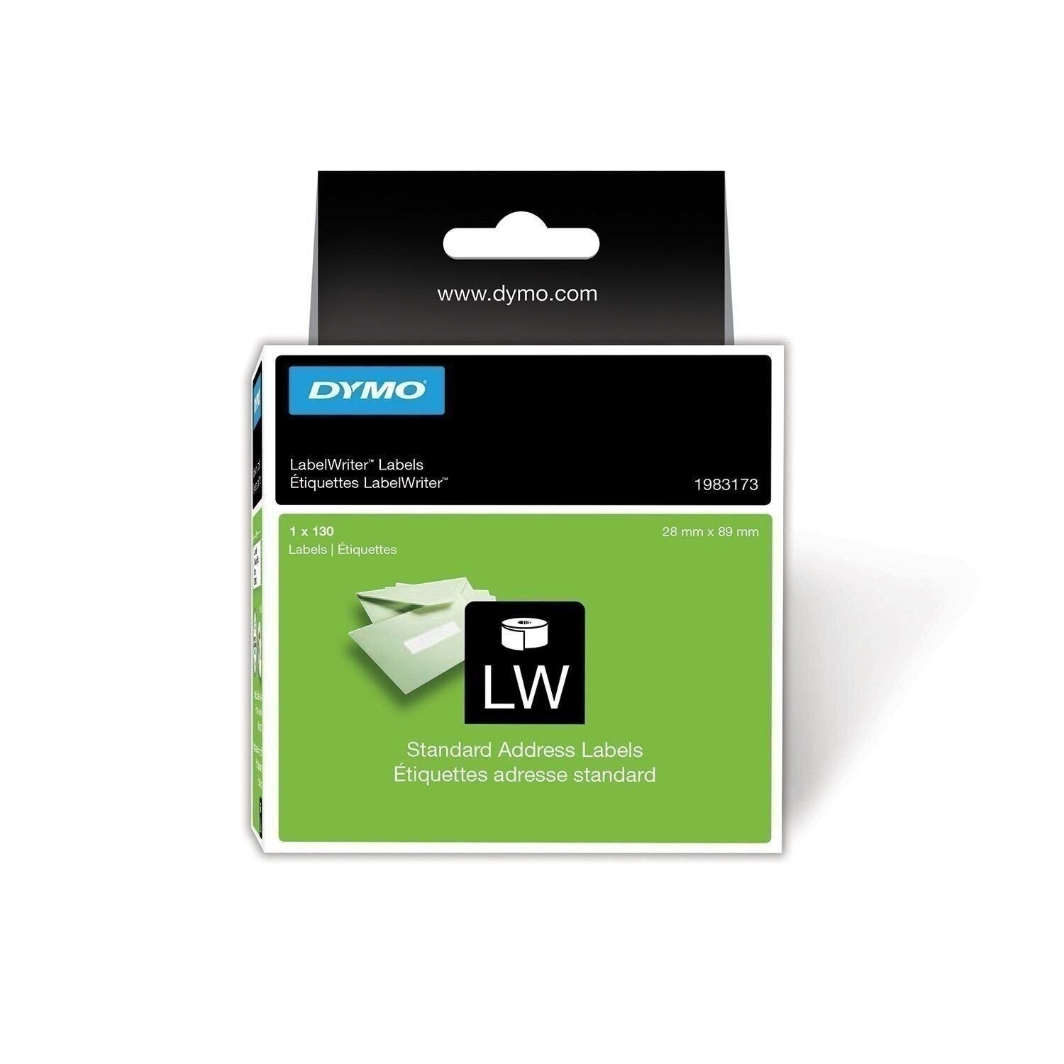 24 x Dymo 1983173 LabelWriter Address Labels, 28x89 mm Black on White