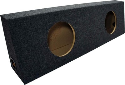 Dual 10'' Subwoofer Regular Standard Cab Truck Sub Box Enclosure 5/8'' MDF - Gray