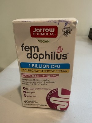 Jarrow Formulas Fem-Dophilus Vaginal/Urinary Tract Probiotic 1 Billion CFU 60 CT