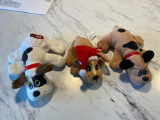 Vintage Tonka Pound Puppy Plush Toy Mini Lot of 3 8"