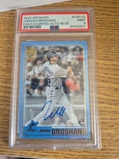 2023 Topps Archives Fan Favorites /25 Blue JORDAN GROSHANS RC PSA 9
