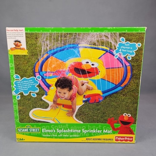 Fisher Price Sesame Street Elmo's Splashtime Sprinkler Play Water Mat 12M+