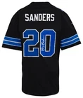 Barry Sanders Signed Detroit Lions Nke Black Alt Football Jersey -(SCHWARTZ COA)