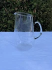 Vtg Pyrex 2 Qt Clear Glass Pitcher Made USA Mid Century Modern MCM Open Handle