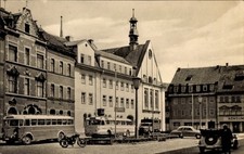 Ak Kahla in Thüringen, Markt mit Rathaus, Ko...