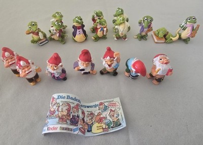 1991 Ferrero Kinder Surprise ''Bathroom'' Gnomes & ''Crocodile School'' Lot