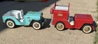 Lot Tonka Pressed Steel JEEP Fire Truck Jeep Vtg Toy Model Pumper
